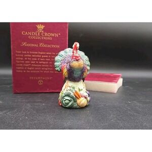 Dept 56 Candle Crown Seasonal Thanksgiving Turkey Candle Snuffer W/box